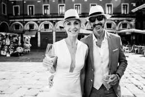 A romantic wedding in Venice